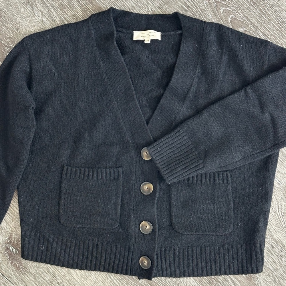 Sezane Jady Cardigan Black - Size XXS - Picture 3 of 6